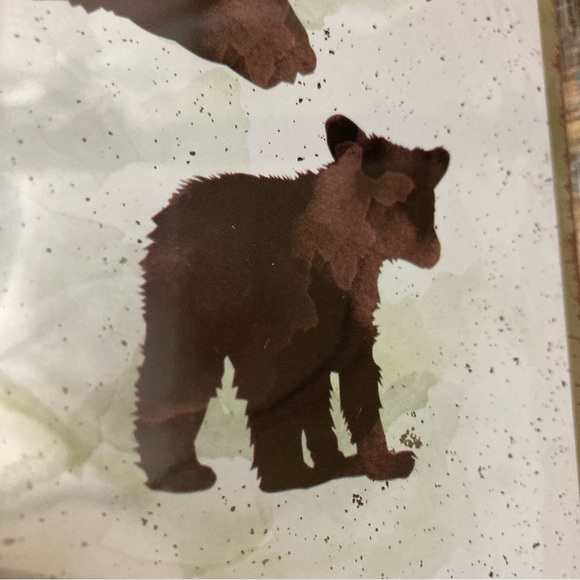 Welcome to the cabin metal wall sign with bears - Picture 6 of 12